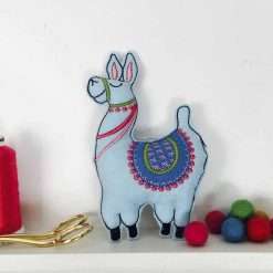 Alternative view of Embroidered Llama stuffie 5x7 in-the-hoop