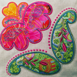 Tulip applique quilt - Image 3