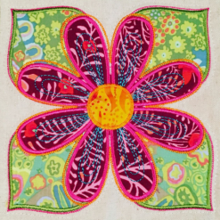 Tulip applique quilt - Image 4