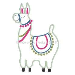 Llama digital machine applique design 4x4 3x5 4x6 5x7 - Image 3