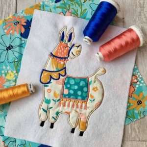 Fernando llama applique design