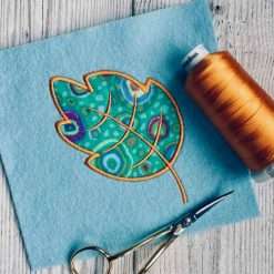 Set of 5 Leaf applique designs - Image 6