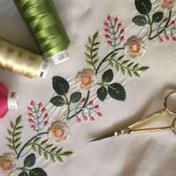 Briar Rose Floral Border Embroidery Design - Image 3