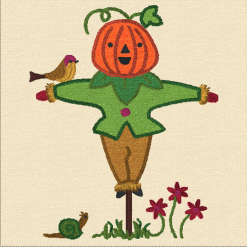 In-the-hoop scarecrow applique