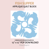Fish Supper quilt block pattern