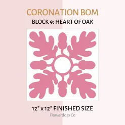 Heart of Oak applique quilt block