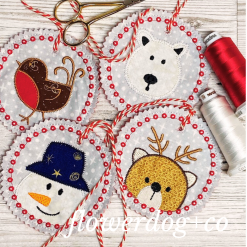 Alternative view of In-the-hoop gift tags