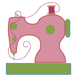 sewing machine applique design in 4 sizes