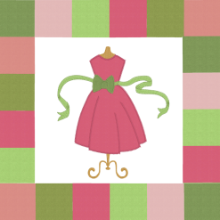 Dress form  quilt block - Image 2