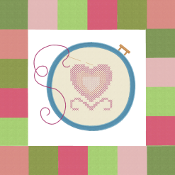 Embroidery hoop quilt block - Image 3