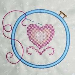 Embroidery hoop quilt block - Image 4