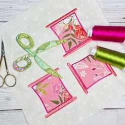 Scissors and spools quilt block - Image 4