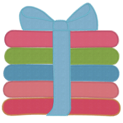 Fabric stack quilt block - Image 2