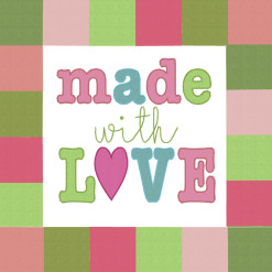 Made with Love quilt block - Image 3
