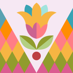 Snowdon Lily quilt block