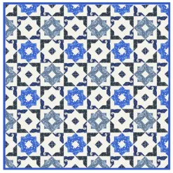 Alternative view of Mediterranean Tile quilt block