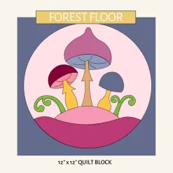 Forest Floor applique quilt block
