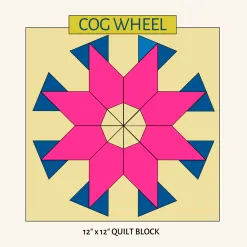 Cog Wheel quilt block