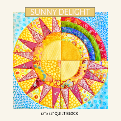 Sunny Delight ITH quilt block pattern