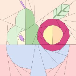 Still Life with Pear Quilt Block - Image 3